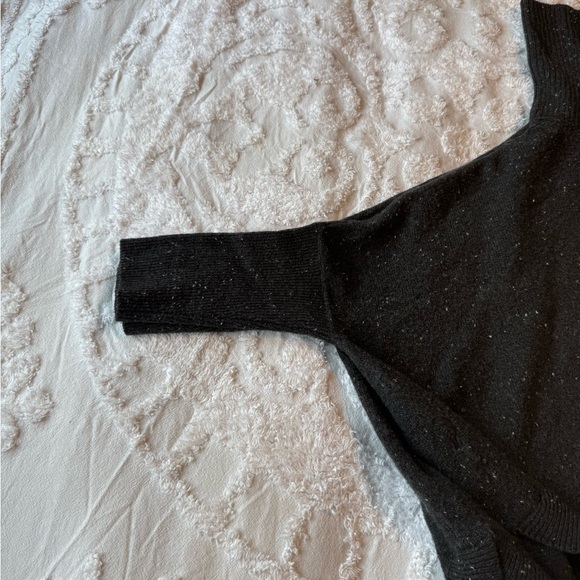 Gray Turtleneck funky sleeve oversized Sweater size M soft B8 - Picture 12 of 12